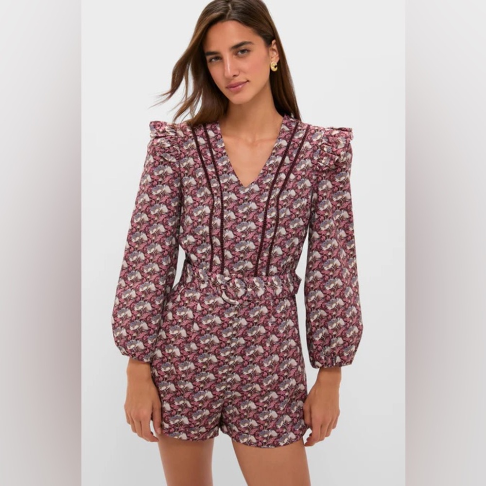TUCKERNUCK HYACINTH HOUSE
Plum Leafy Floral Jennie Romper